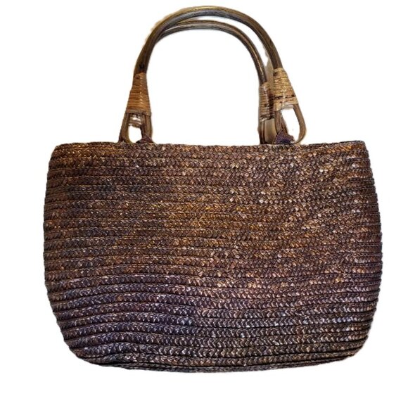 Rattan / Straw Purse - Bijoux Terner - Picture 2 of 8